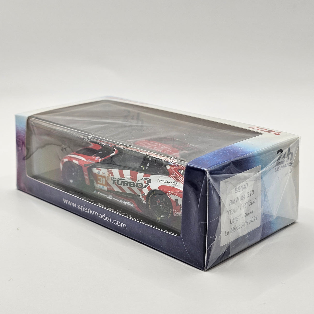 Spark BMW M4 GT3 #31 Team WRT 24Hrs Le Mans 2024 LMGT3 2nd 1/43 Scale S9147