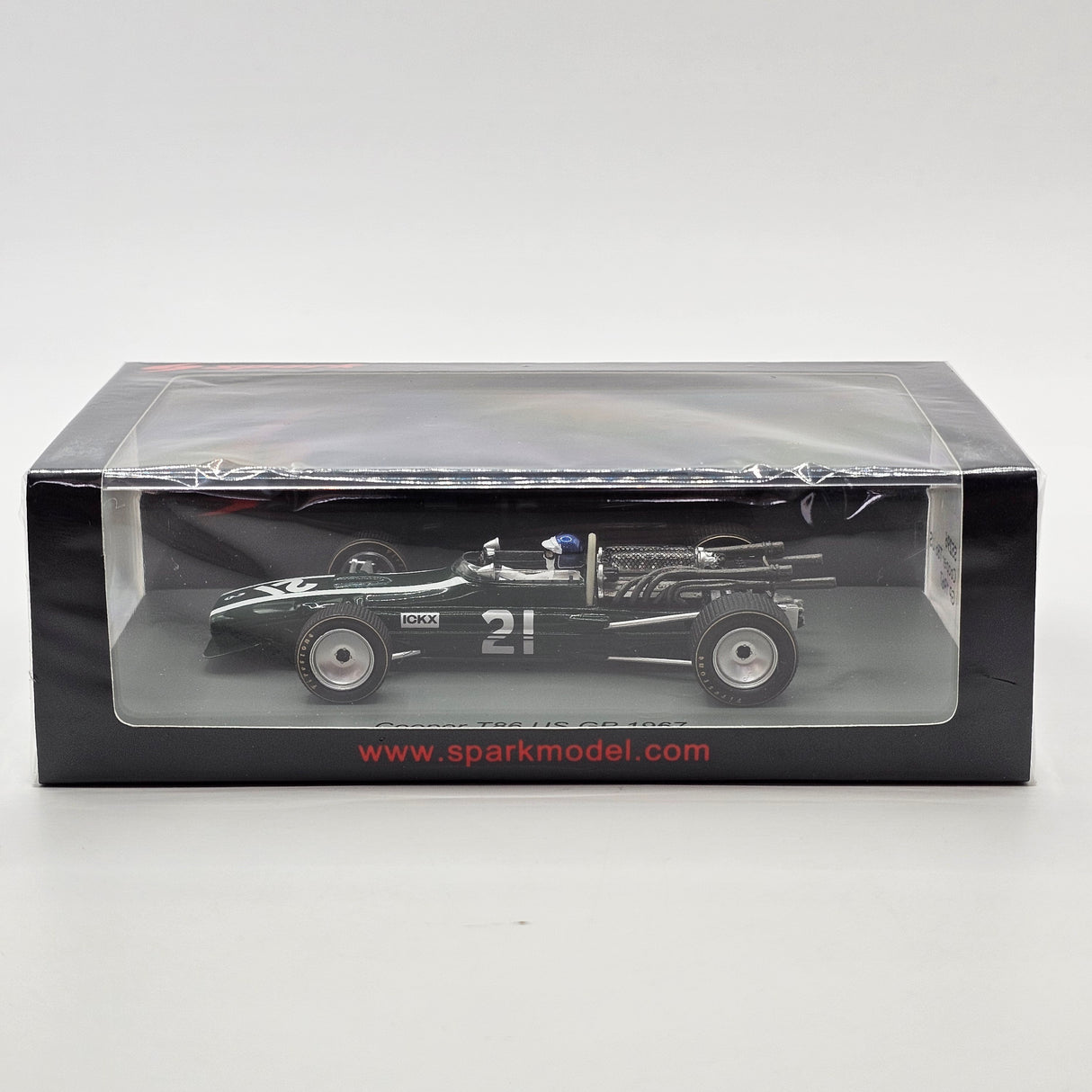 Spark Cooper T86 #21 Jacky Ickx USA GP Formula 1 1967 1/43 Scale S5296