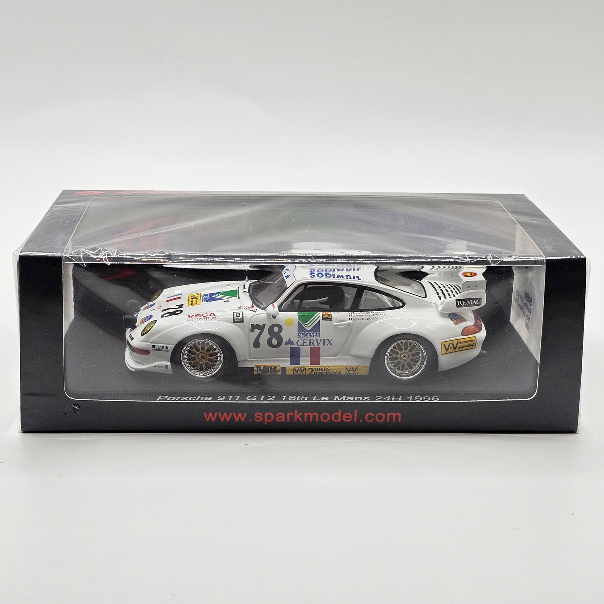 Spark Porsche 911 GT2 #78 Jean-François Veroux Le Mans 24H 1995 1/43 Scale S9898