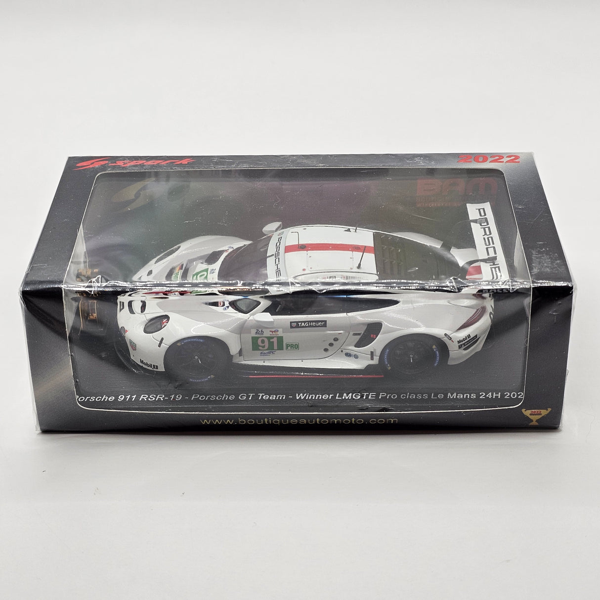 Spark Porsche 911 RSR #91 Porsche GT Team Winner LMGTE Pro 24Hrs Le Mans 2022 1/43 Scale