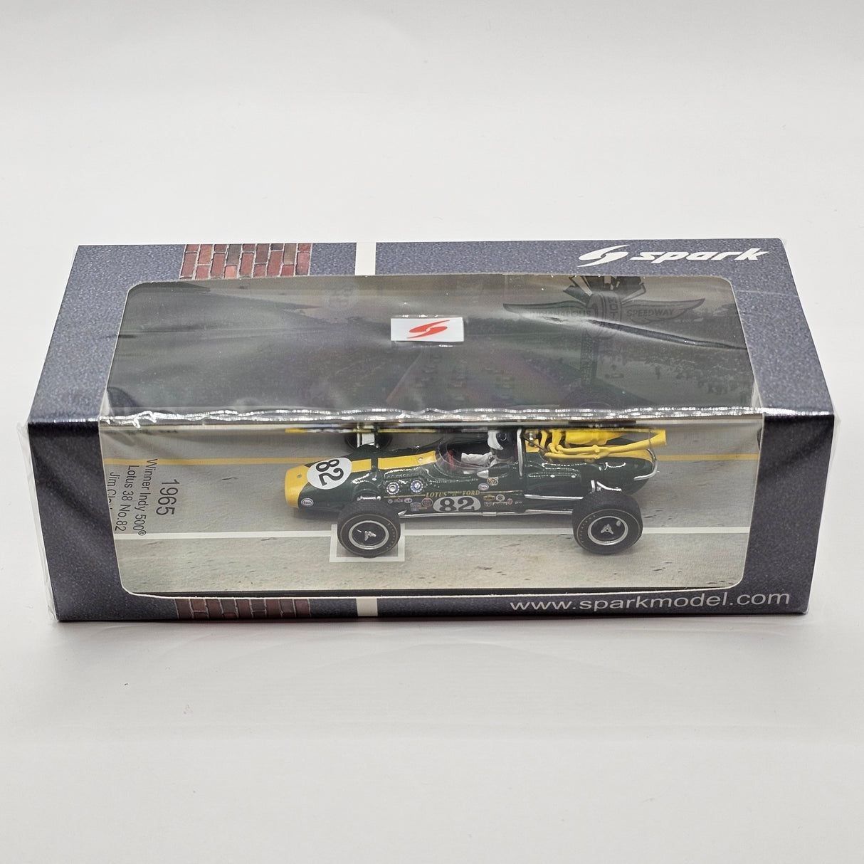 Spark Lotus 38 #82 Jim Clark Indianapolis 500 Winner 1965 1/43 Scale 43IN65