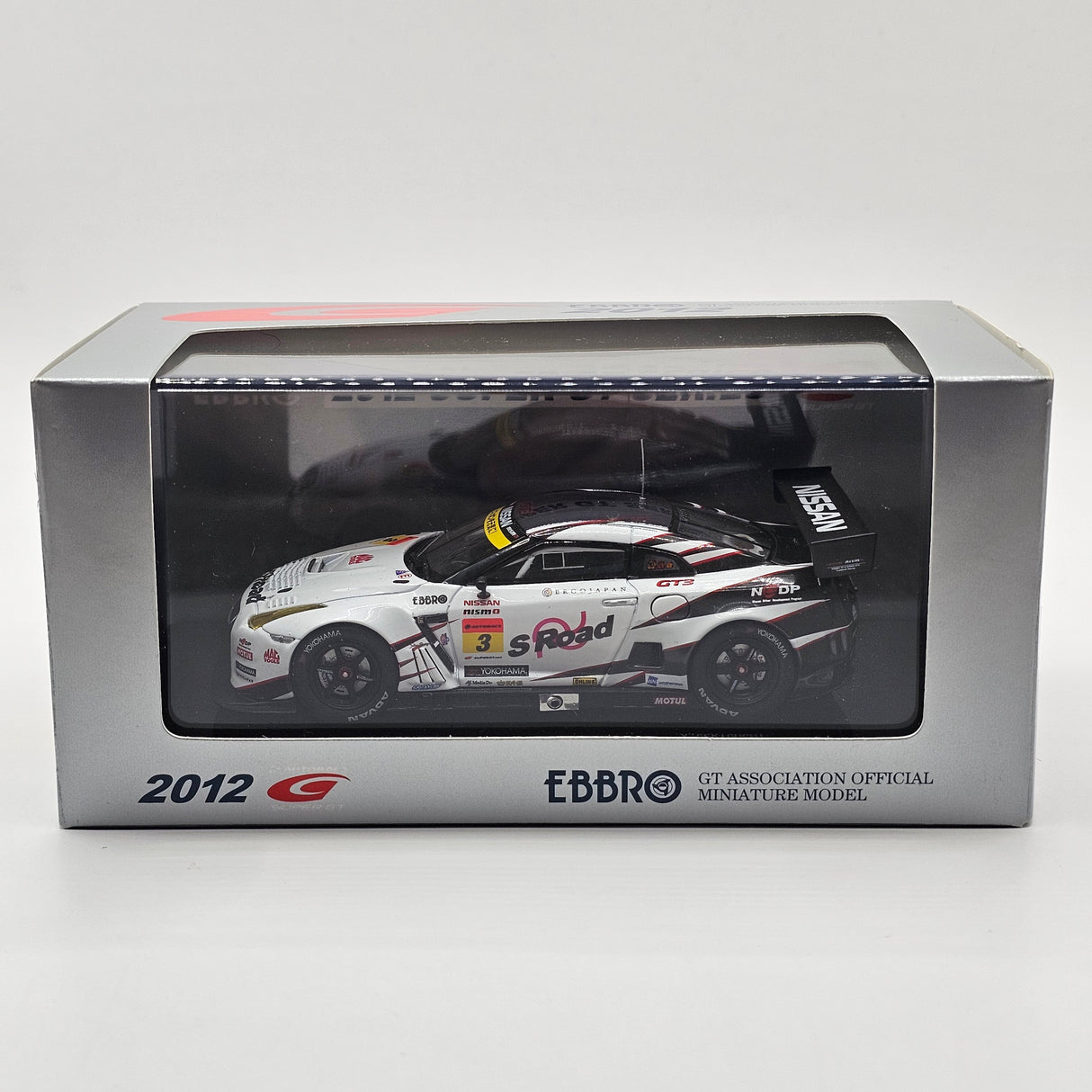 EBBRO Nissan GT-R #3 S-Road NDDP Super GT GT300 2012 1/43 Scale