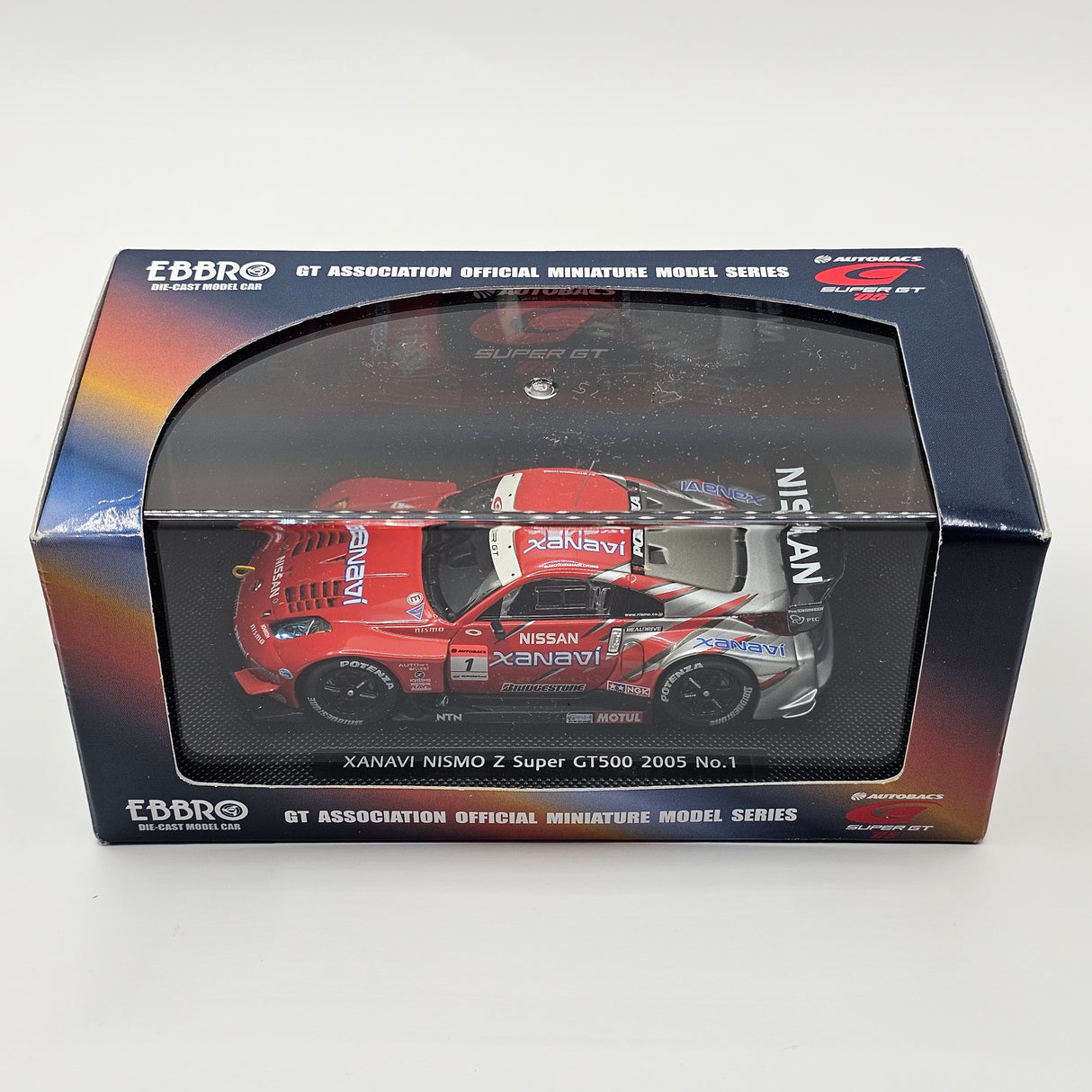 EBBRO Nissan Z #1 Xanavi Nismo Super GT GT500 2005 1/43 Scale