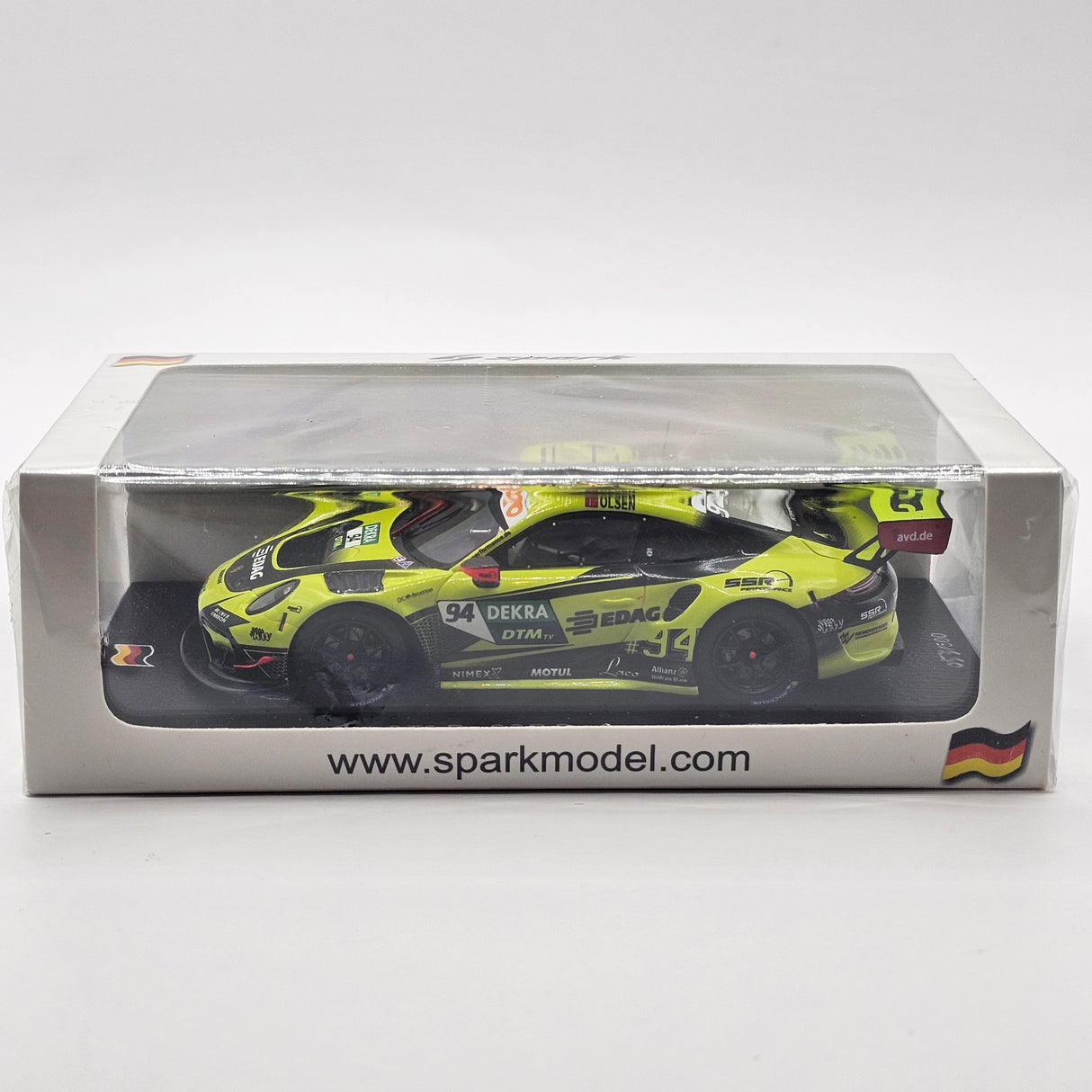 Spark Porsche 911 GT3R #94 SSR Performance DTM 2022 1/43 Scale SG876