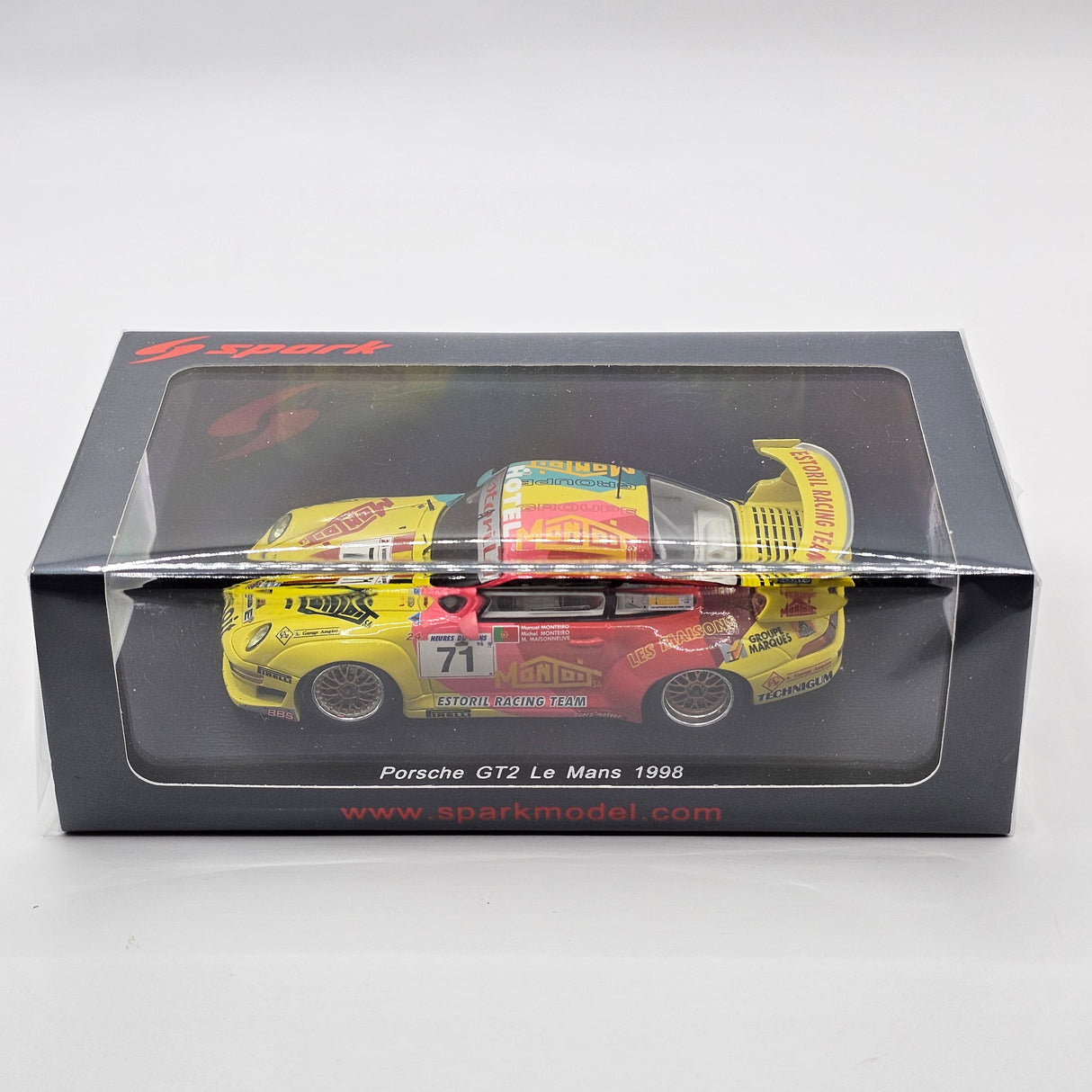 Spark Porsche 911 GT2 #71 Estoril Racing 24Hrs Le Mans 1998 1/43 Scale S4758