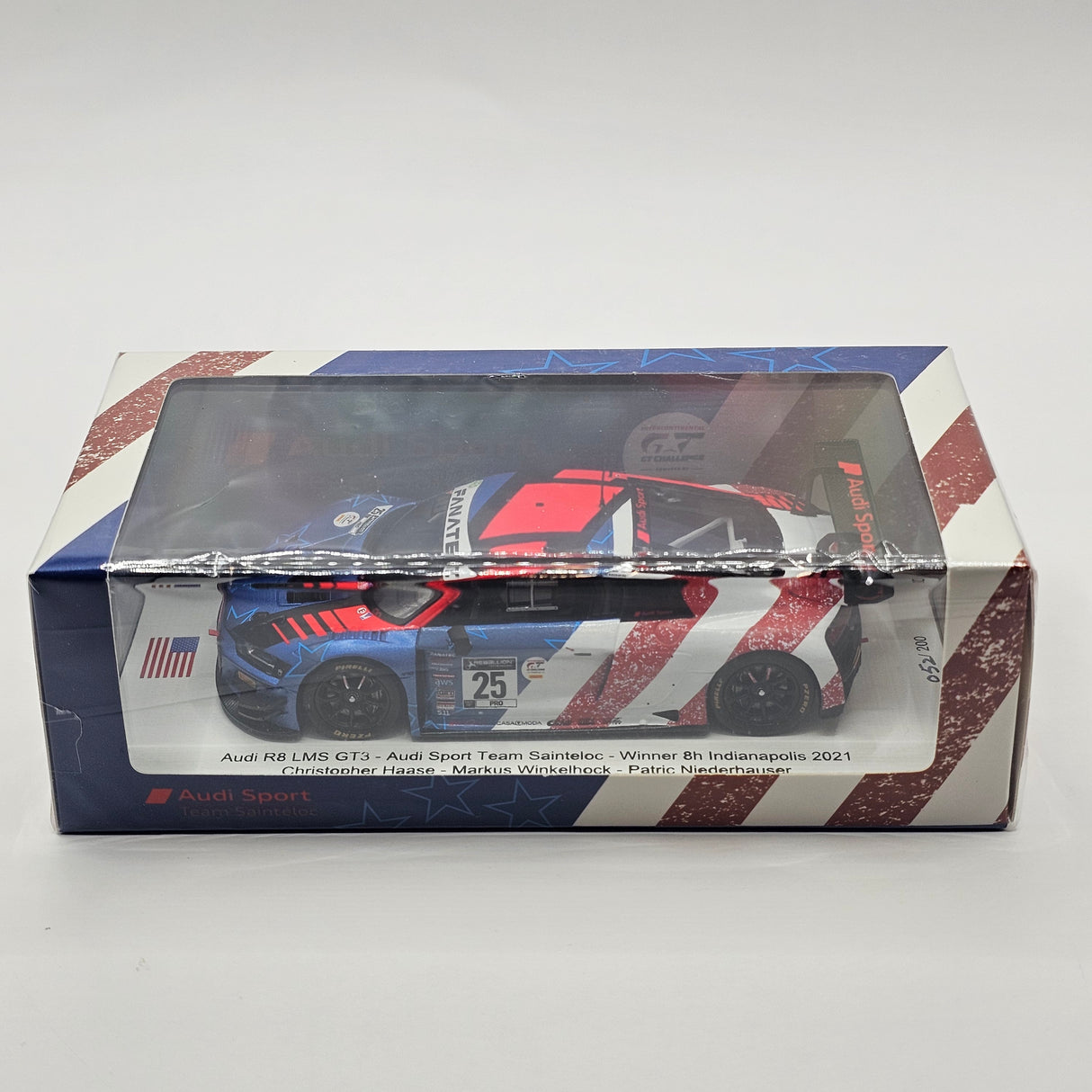 Spark Audi R8 LMS GT3 #25 Team Saintéloc 8Hrs Indianapolis 2021 Winner 1/43 Scale FF015