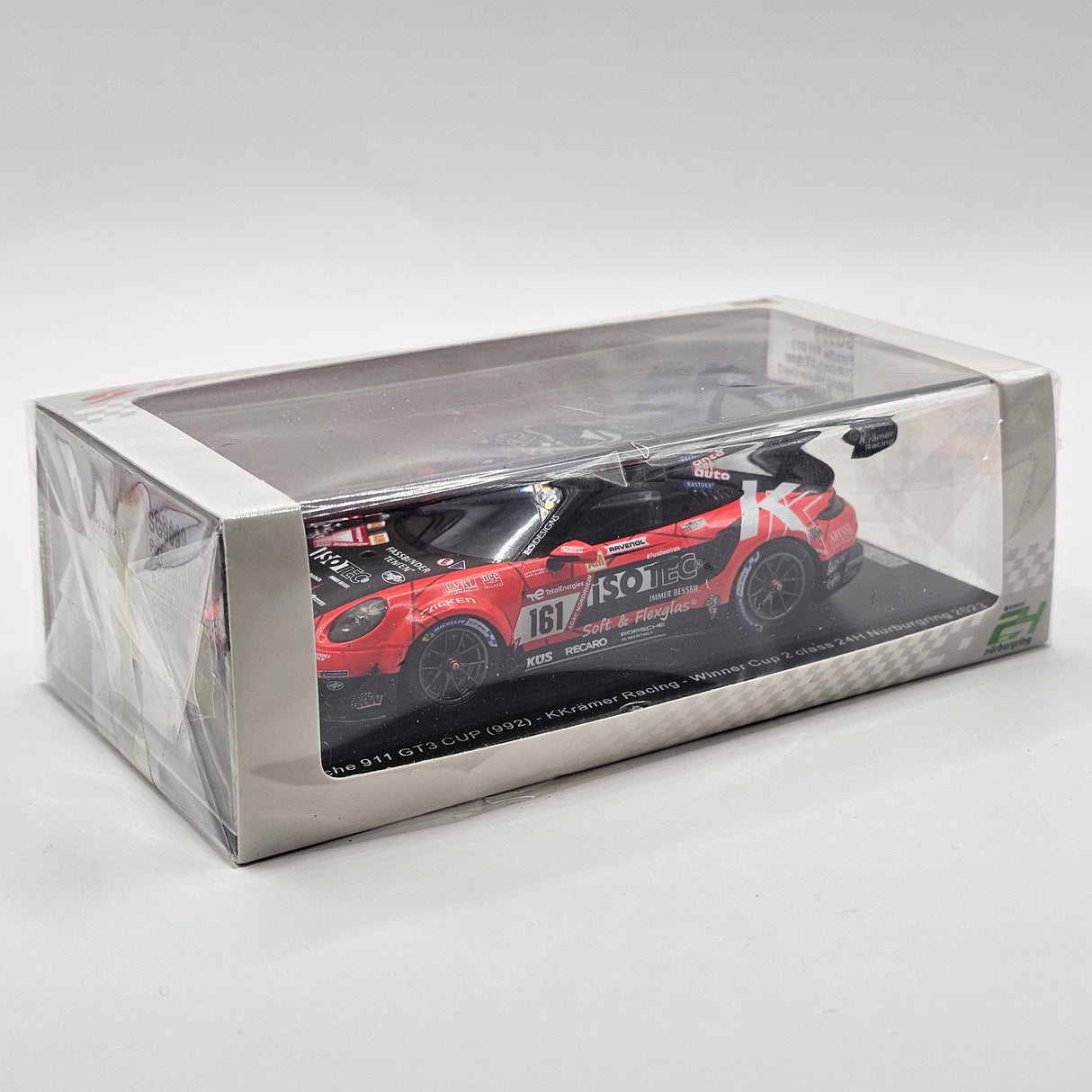 Spark Porsche 911 GT3 Cup #161 Kkramer Racing Winner Cup 2 24H Nurburgring 2023 1/43 Scale