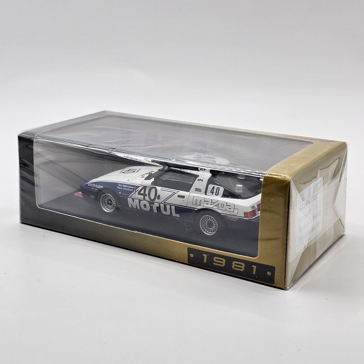 Spark Mazda RX-7 #40 Mazda Motul TWR Team Winner 24Hrs Spa 1981 1/43 Scale