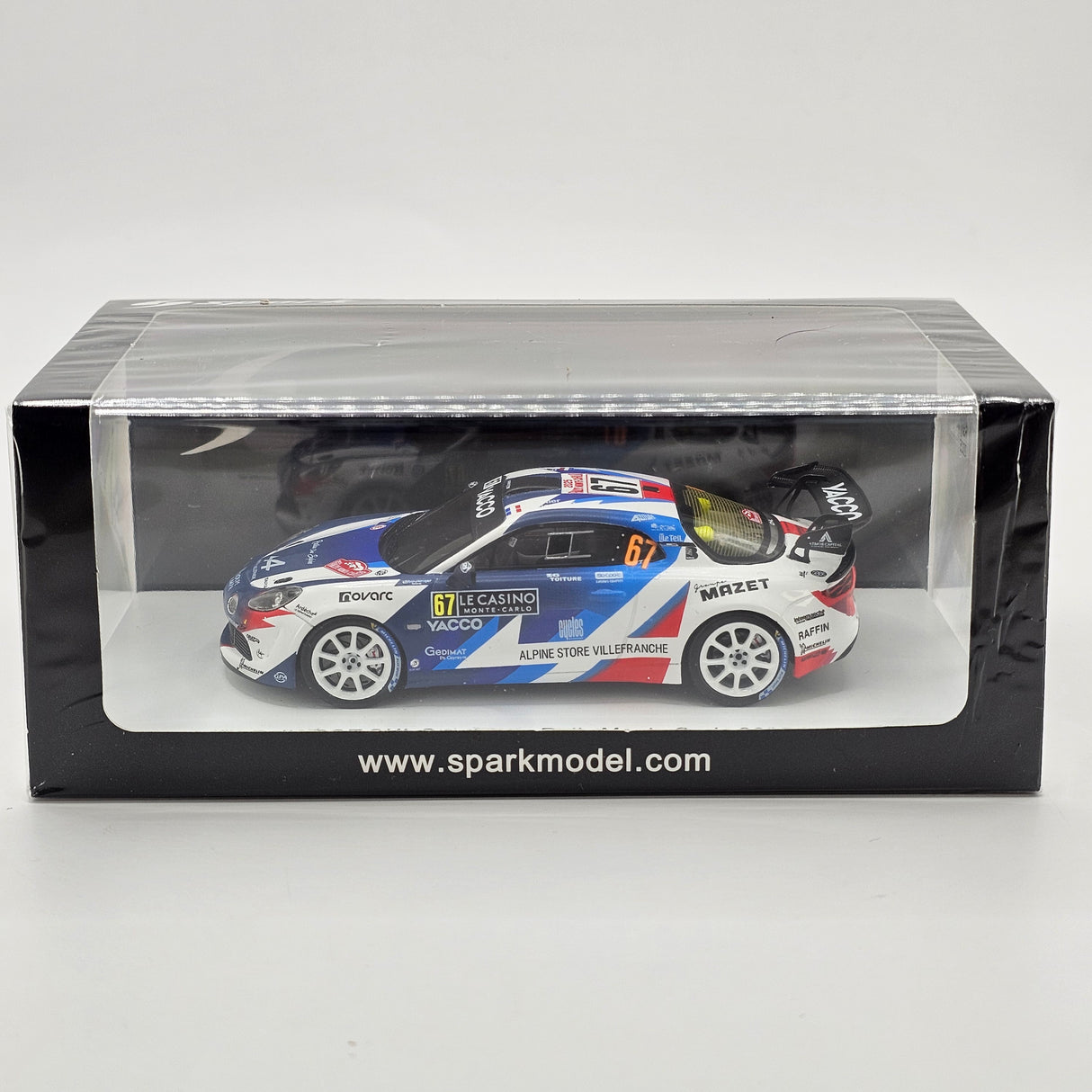 Spark Alpine A110 Rally RGT #67 CHL Sport Auto Rally Monte Carlo 2025 (Winner RGT) 1/43 Scale