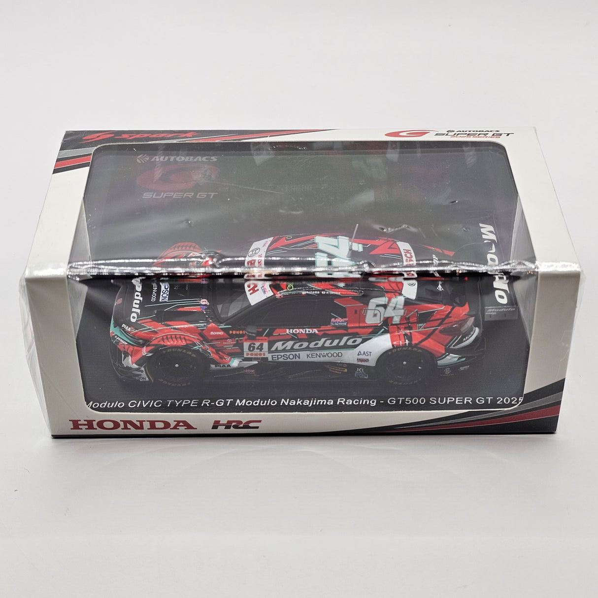 Spark Honda Civic Type R-GT #64 Modulo Nakajima Racing 2025 Super GT 1/43 Scale
