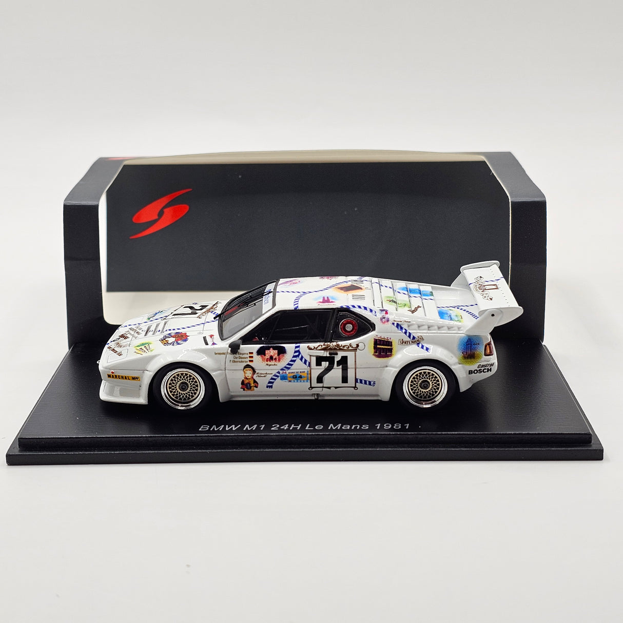 Spark BMW M1 #71 Marko RSM 24Hrs Le Mans 1981 1/43 Scale S6404