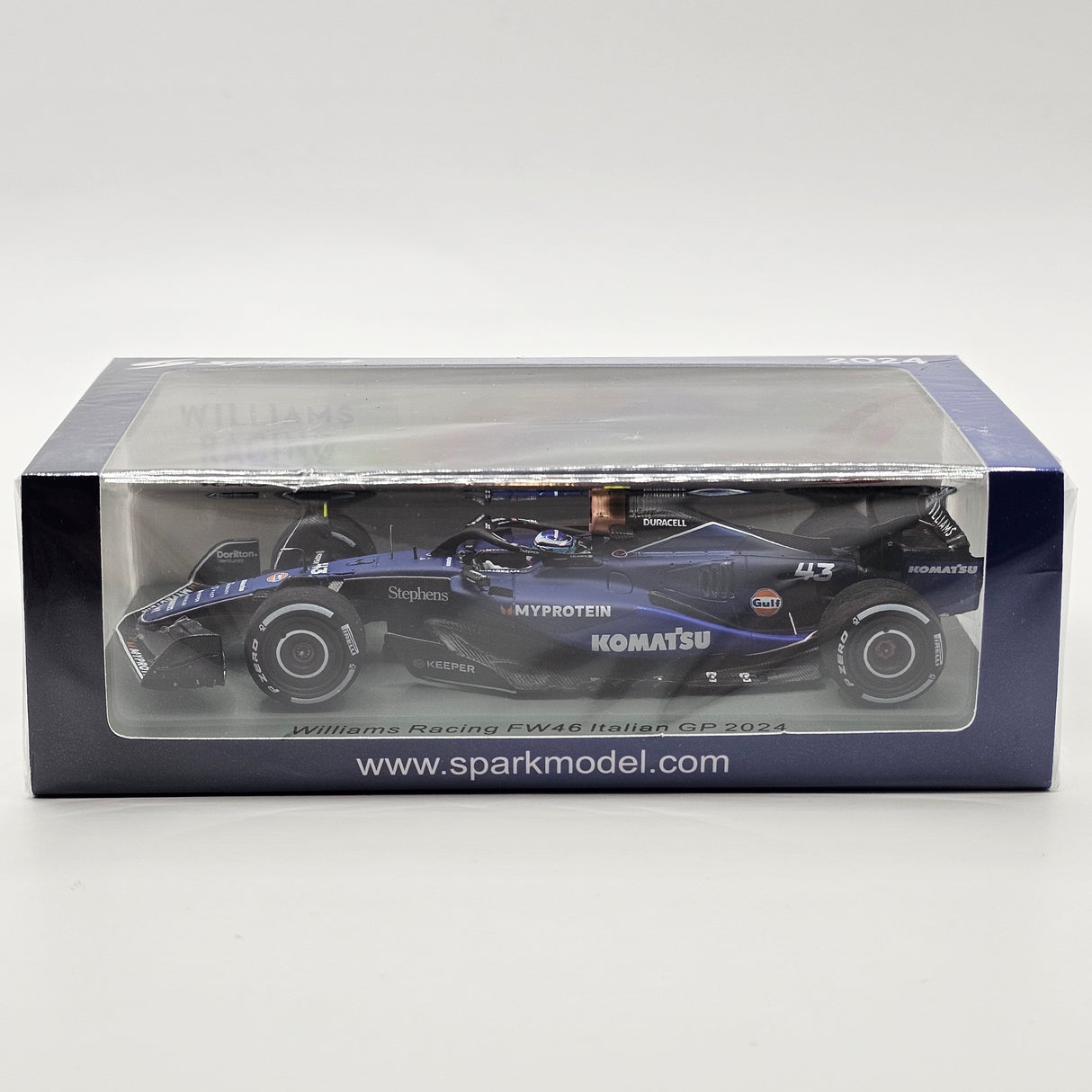 Spark Williams FW46 #43 Franco Colapinto Italian F1 GP 2024 1/43 Scale S9564
