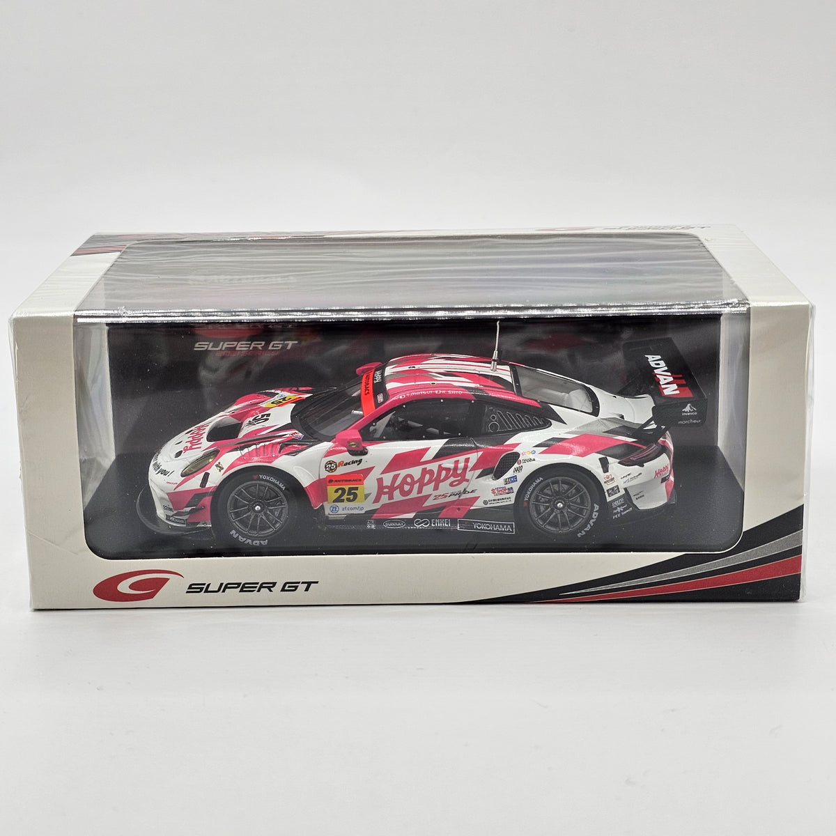 Spark Porsche 911 GT3 R #25 Hoppy Team Tsuchiya Super GT GT300 2021 1/43 Scale