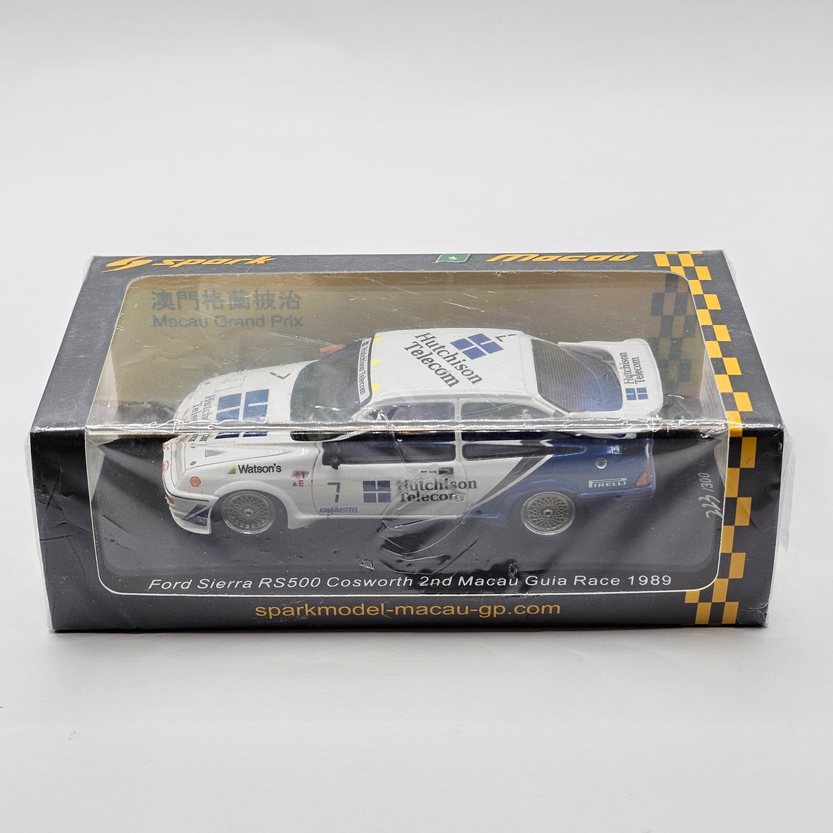 Spark Ford Sierra RS500 Cosworth #7 Andy Rouse Macau Guia Race 1989 1/43 Scale SA193