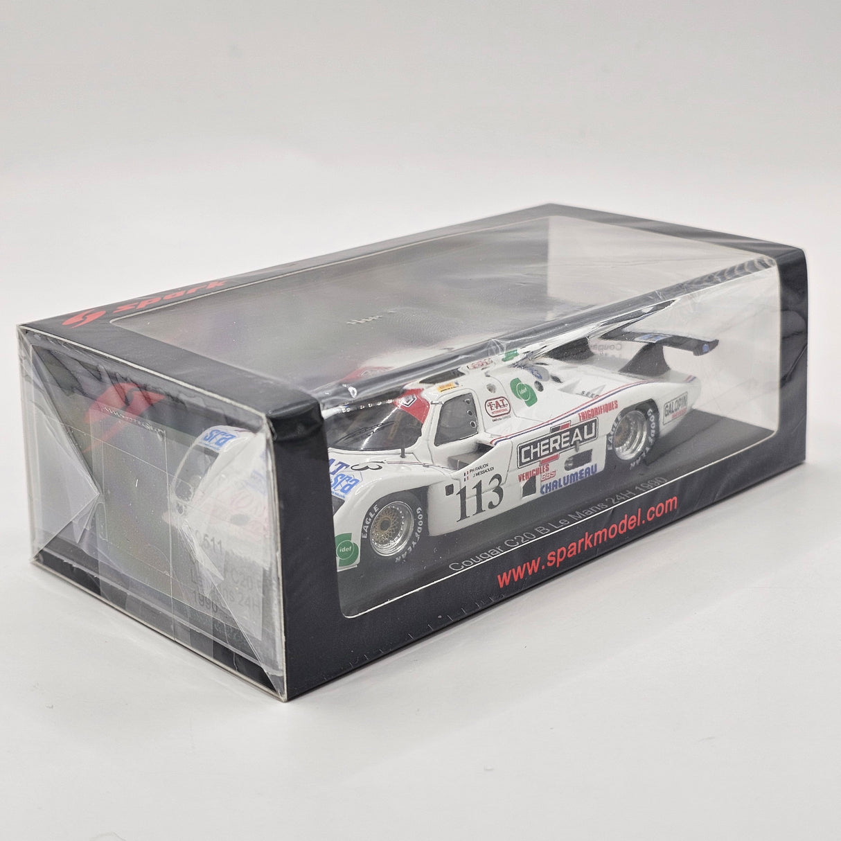Spark Cougar C20B #113 Etablissements Chéreau 24Hrs Le Mans 1990 1/43 Scale S9511