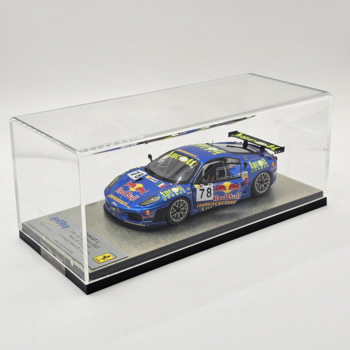 BBR Ferrari F430 GT2 #78 AF Corse Aucott Racing 24Hrs Le Mans 2007 1/43 Scale