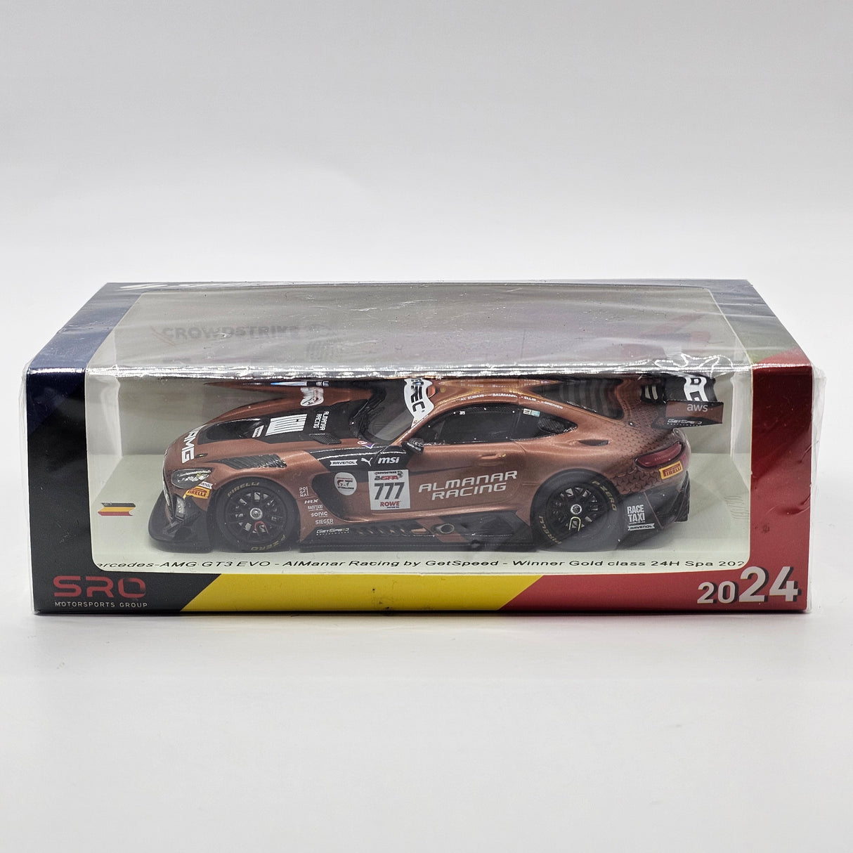 Spark Mercedes-AMG GT3 EVO #777 GetSpeed 24Hrs Spa 2024 Gold Class Winner 1/43 Scale