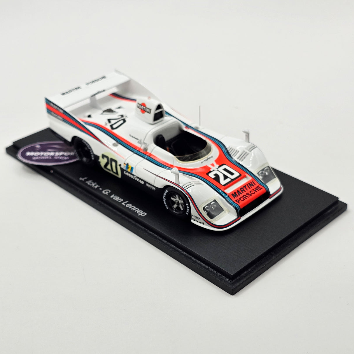 Spark Porsche 936 #20 Martini Racing Porsche System 24Hrs Le Mans Winner 1976 1/43 Scale