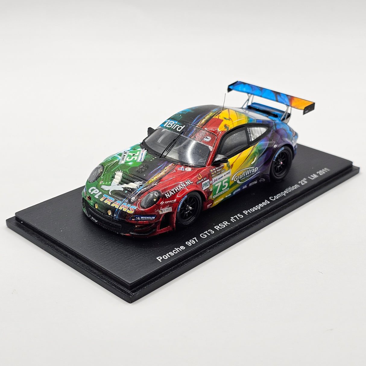 Spark Porsche 997 GT3 RSR #75 Prospeed Competition 24Hrs Le Mans 2011 1/43 Scale