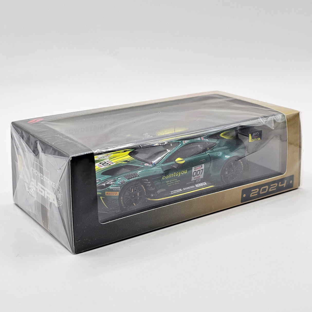 Spark Aston Martin Vantage AMR GT3 EVO #007 Winner Spa 24Hrs 2024 1/43 Scale