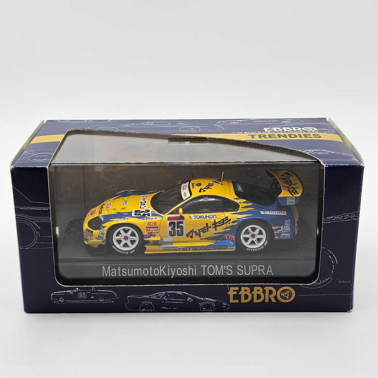 EBBRO Toyota Supra #35 MatsumotoKiyoshi Team TOM'S JGTC GT500 2000 1/43 Scale