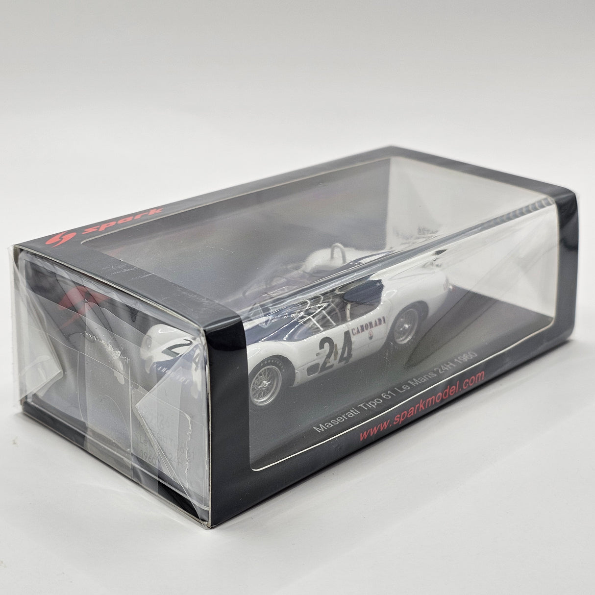 Spark Maserati Tipo 61 #24 Camoradi USA 24Hrs Le Mans 1960 1/43 Scale S4726