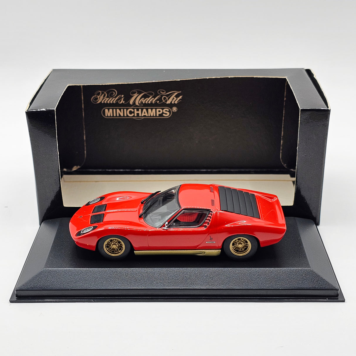 Minichamps Lamborghini Miura Red & Gold 1966 1/43 Scale 430 103002