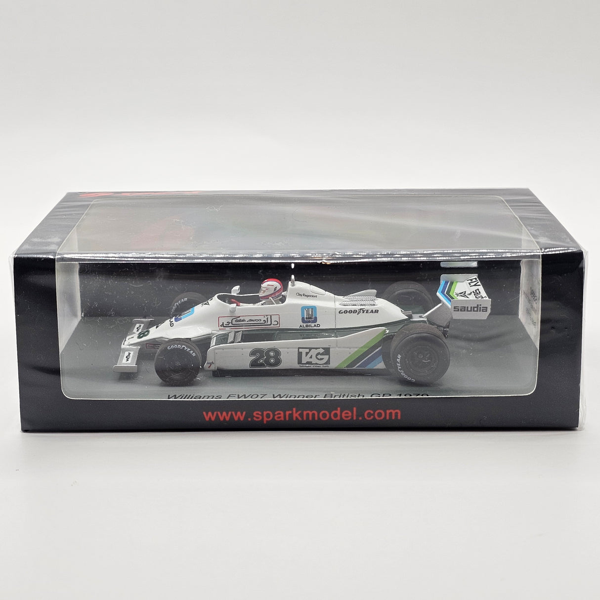Spark Williams FW07 #28 Clay Regazzoni British F1 GP 1979 Winner 1/43 Scale S6990