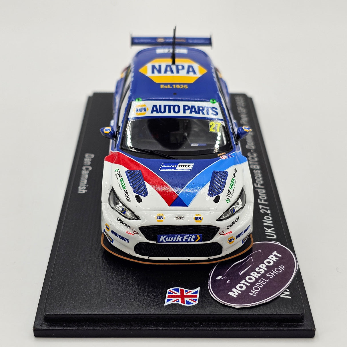 Spark Ford Focus #27 Dan Cammish BTCC Donington Park Valvoline 1/43 Scale UK031