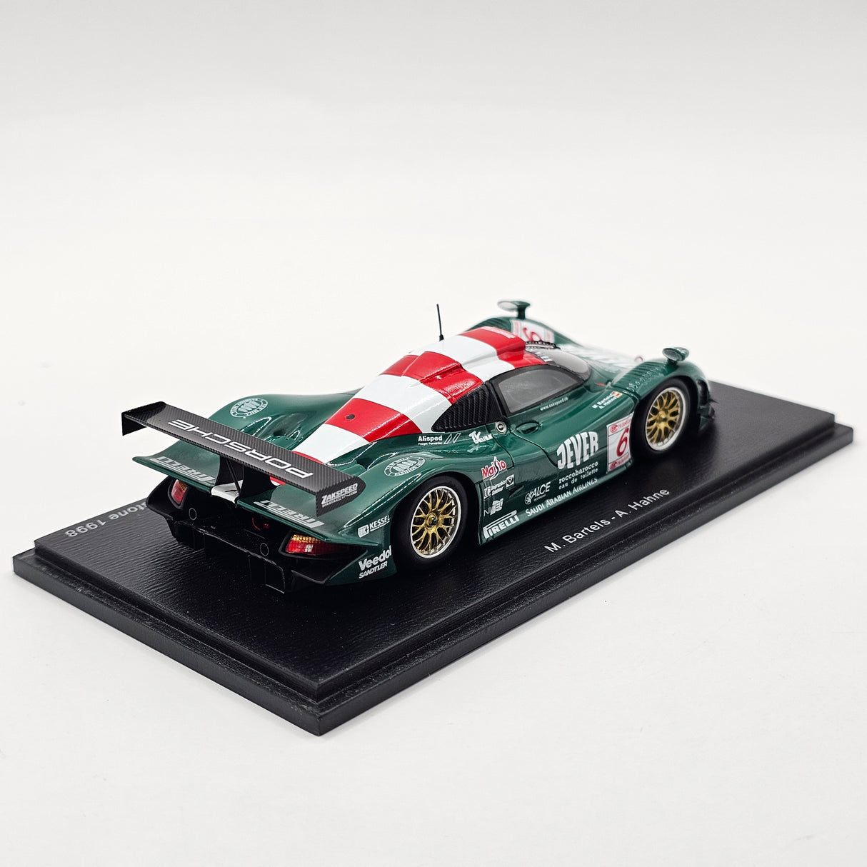 Spark Porsche 911 GT1 #6 Zakspeed Racing 3rd Silverstone 500KM 1998 1/43 Scale
