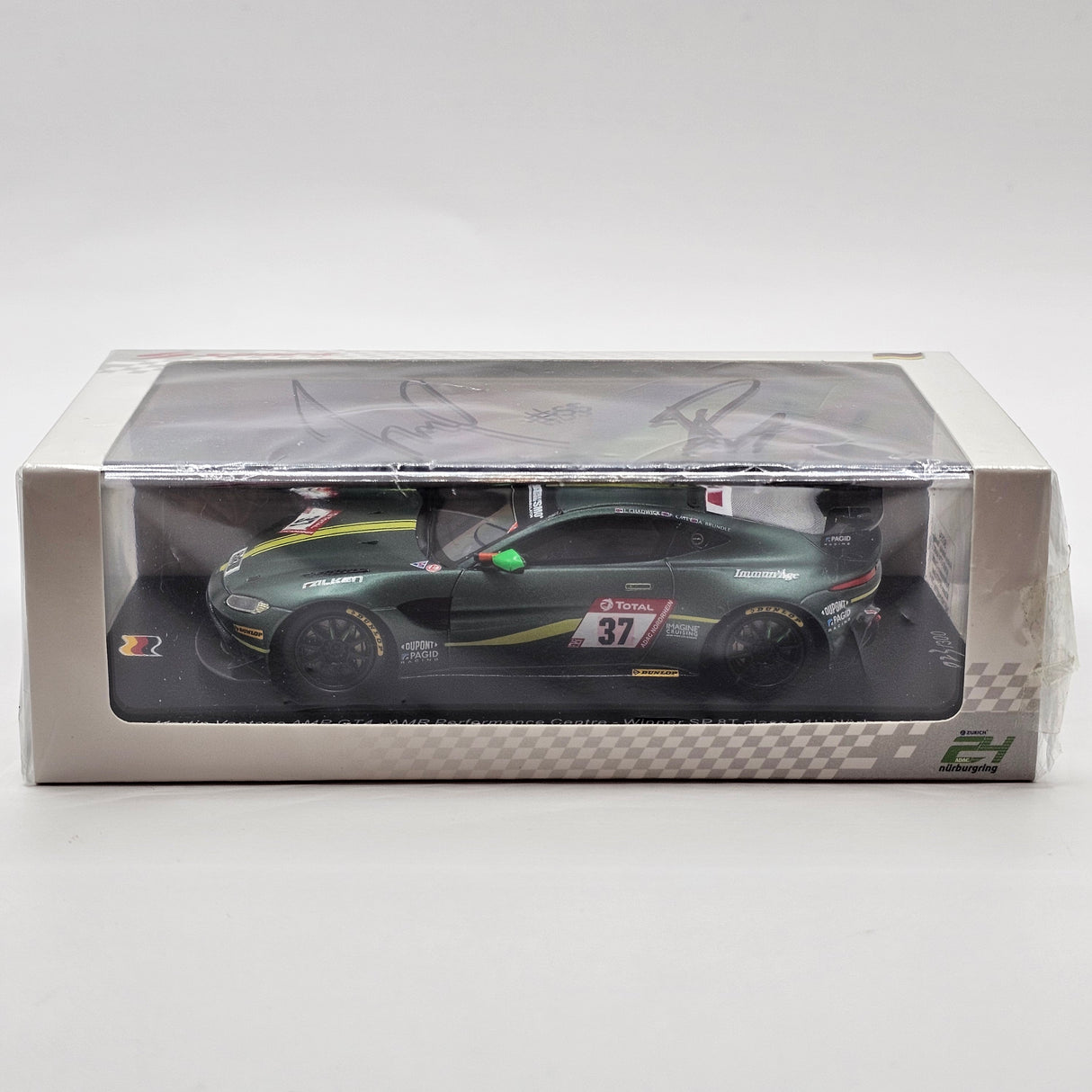 Spark Aston Martin Vantage GT4 #37 AMR 24Hrs Nurburgring 2019 SP8T Winner 1/43 Scale