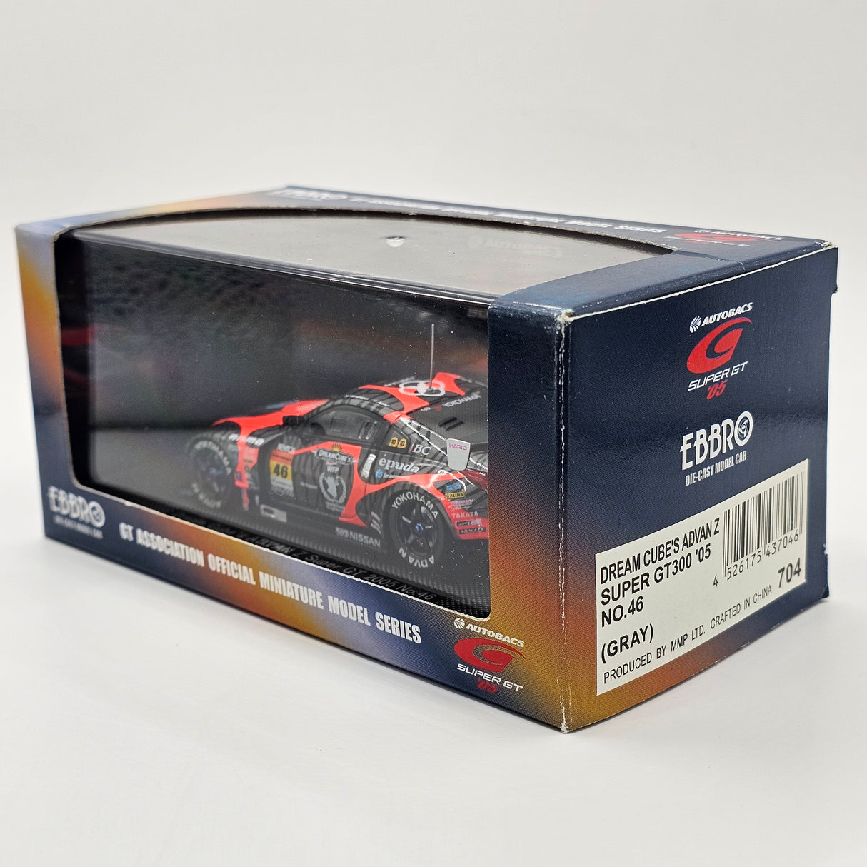EBBRO Nissan Fairlady Z #46 Advan Team MOLA Super GT GT300 2005 1/43 Scale