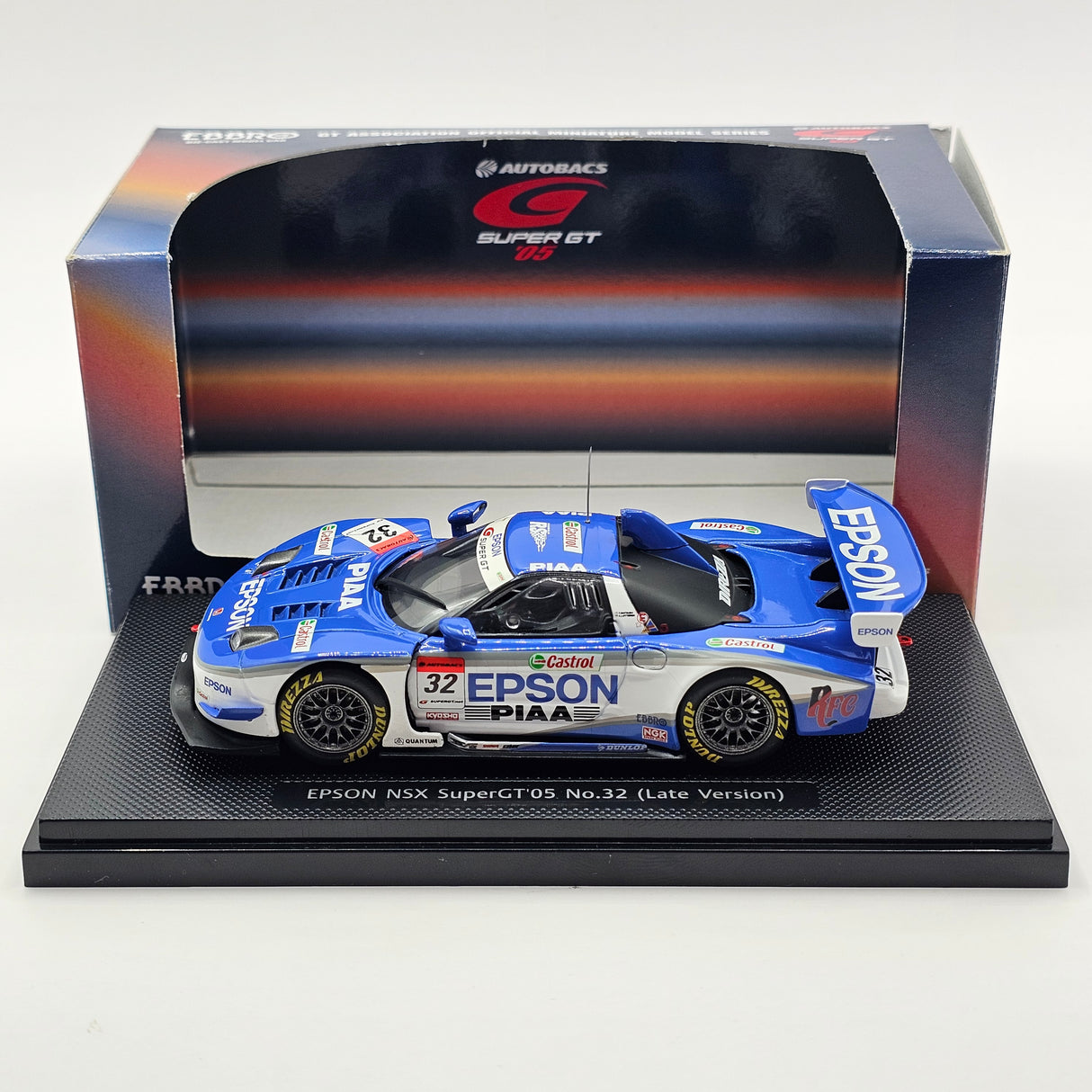 EBBRO Honda NSX #32 Epson Nakajima Racing Super GT GT500 2005 1/43 Scale
