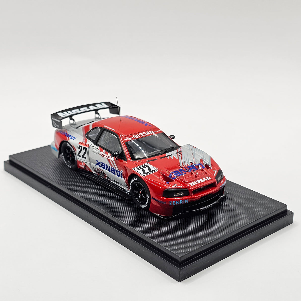EBBRO P4 Nissan Skyline GT-R #22 Xanavi Nismo JGTC 2002 Resin Collection 1/43 Scale