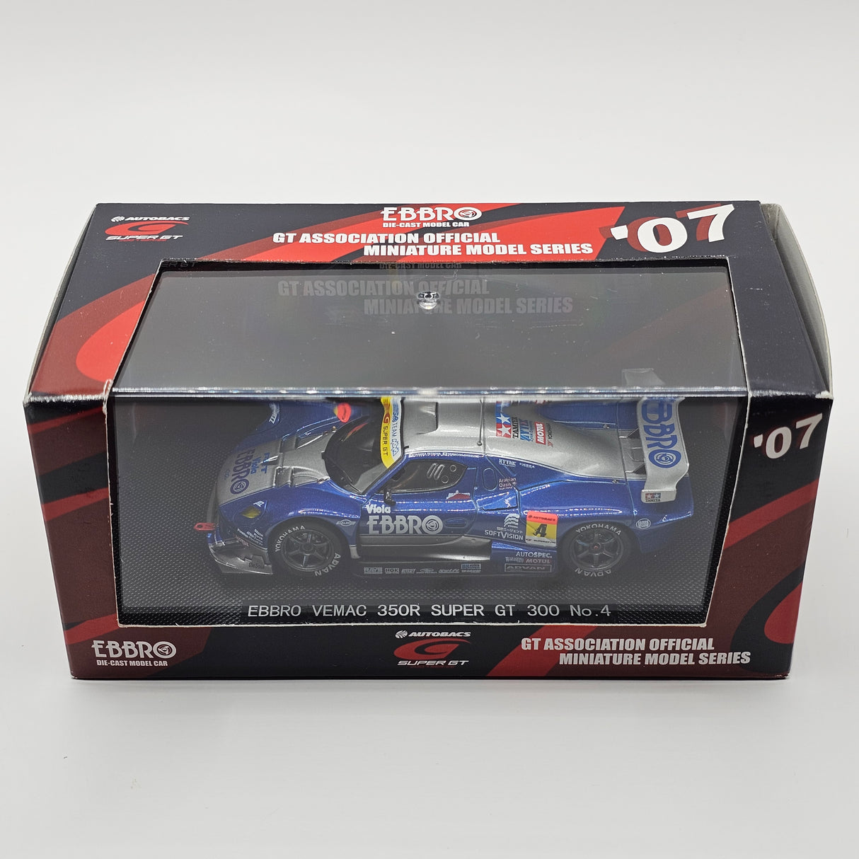 EBBRO Vemac RD350R #4 Ebbro Team Nova Super GT GT300 2007 1/43 Scale