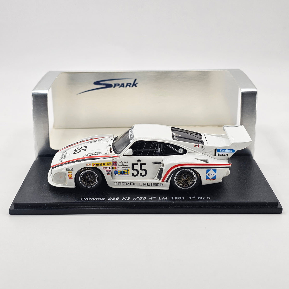 Spark Porsche 935 K3 #55 Charles Ivey Racing Gr5 Winner 24Hrs Le Mans 1981 1/43 Scale