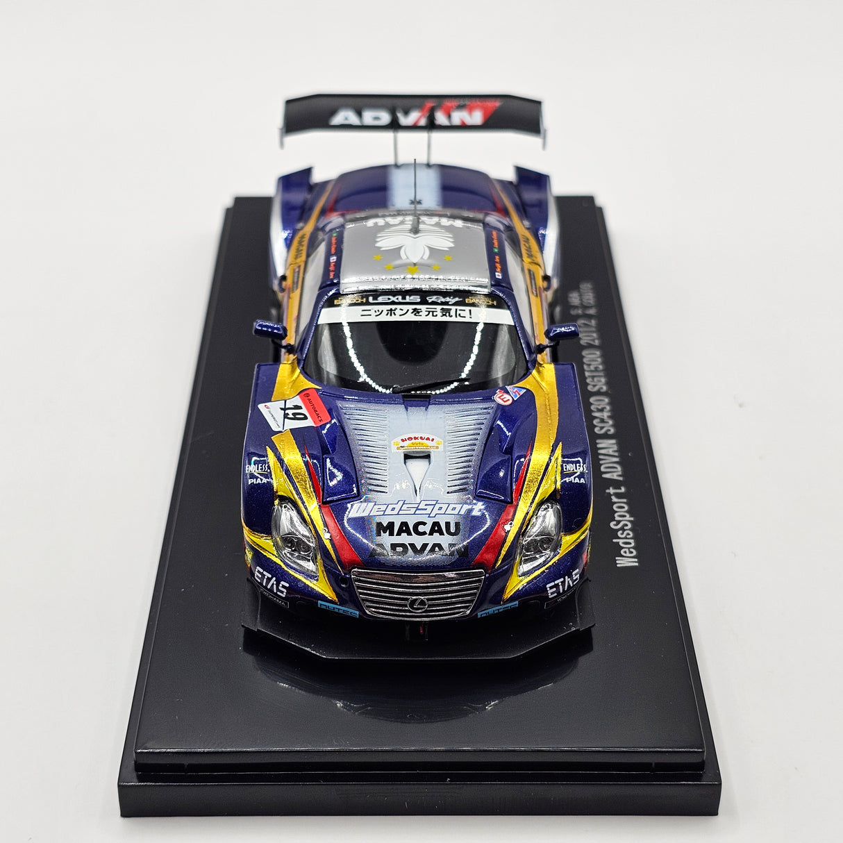 EBBRO Lexus SC430 #19 Lexus Team WedsSport Bandoh Super GT GT500 2012 1/43 Scale