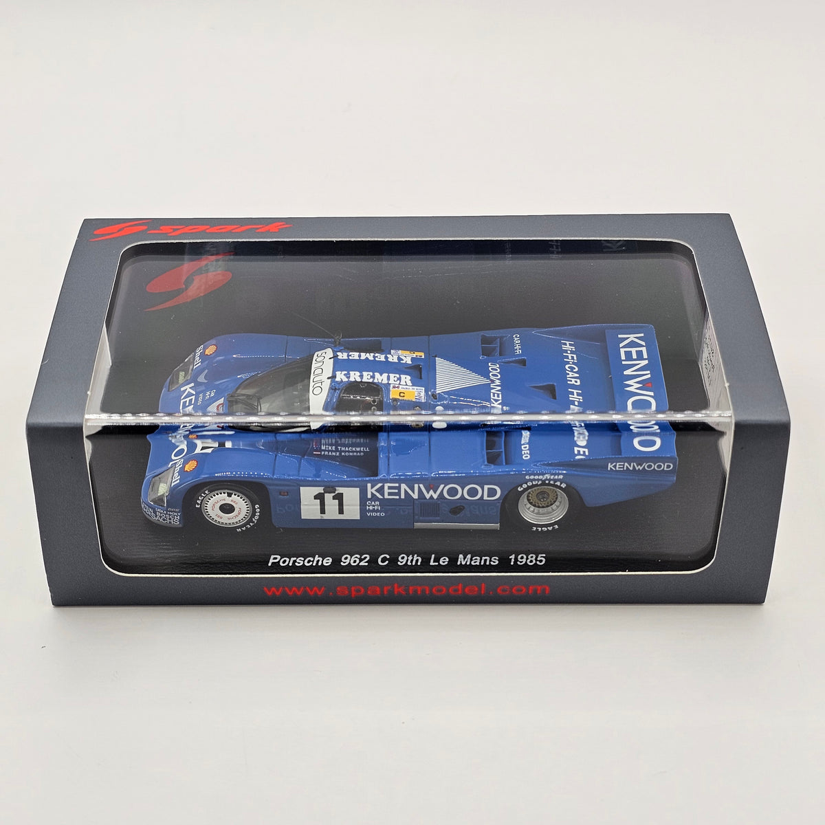 Spark Porsche 962C #11 Kenwood Kremer Racing 24Hrs Le Mans 1985 1/43 Scale