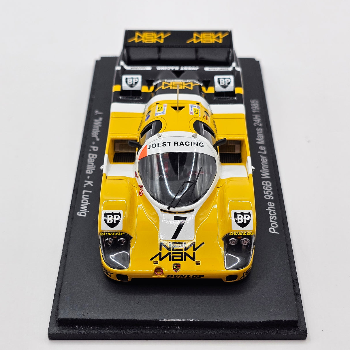 Spark Porsche 956B #7 NewMan Joest Racing 24Hrs Le Mans 1985 Winner 1/43 Scale