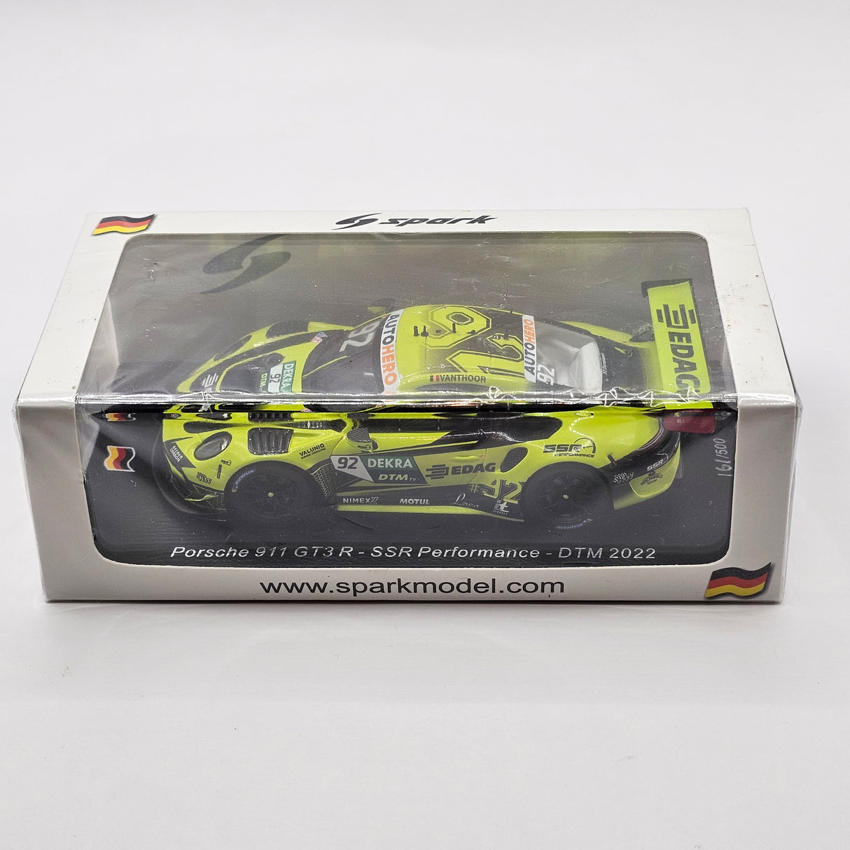 Spark Porsche 911 GT3R #92 SSR Performance / Vanthoor DTM 2022 1/43 Scale