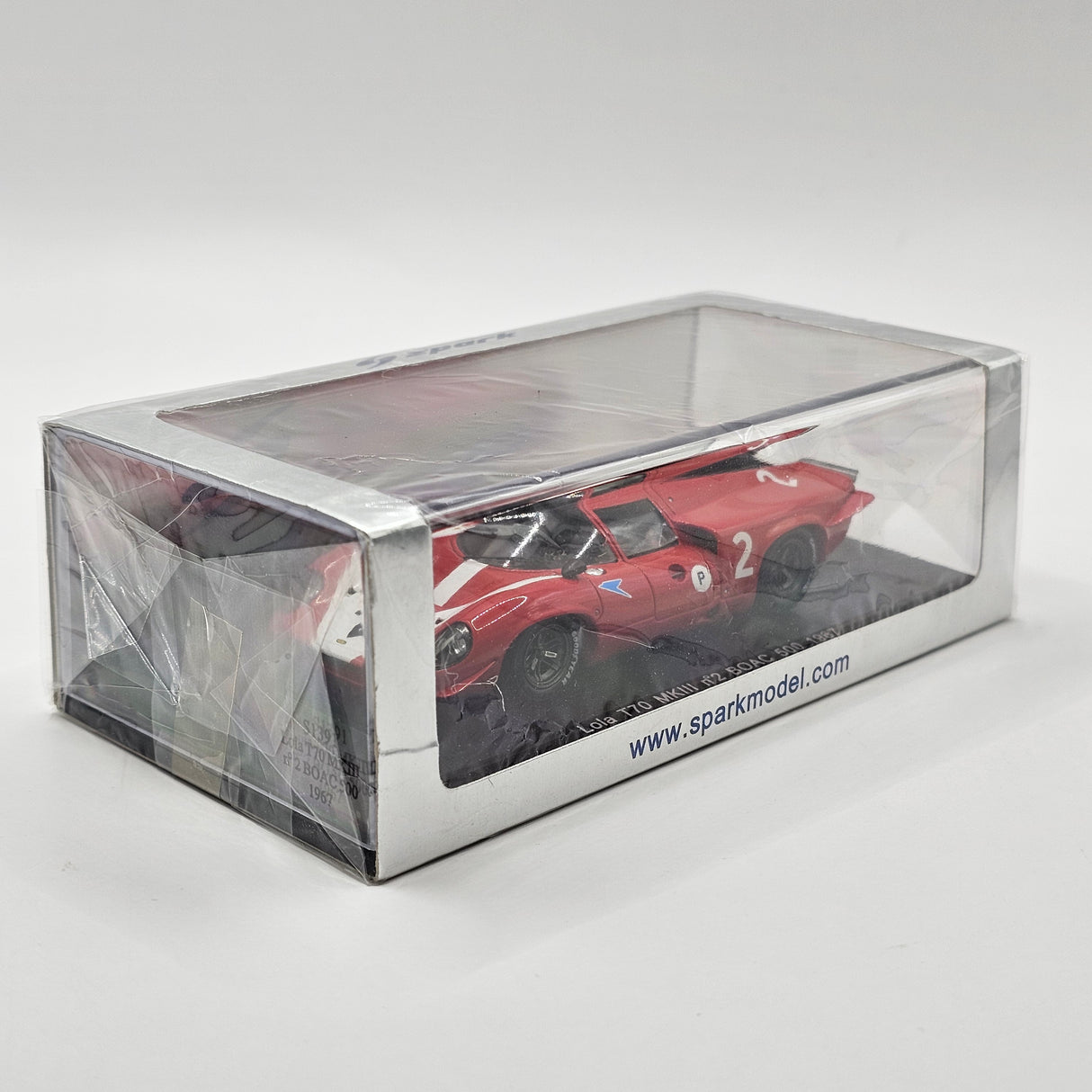 Spark Lola T70 MKIII #2 Lola Racing Ltd BOAC 500 1967 1/43 Scale S1391