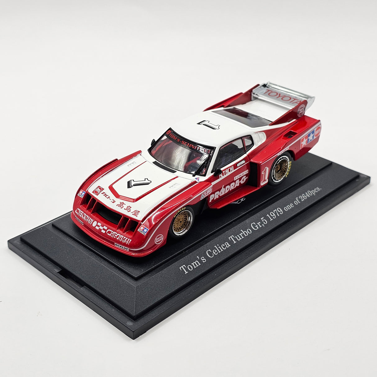 EBBRO Toyota Celica Liftback Turbo Gr.5 Silhouette Series #1 TOM'S 1979 1/43 Scale