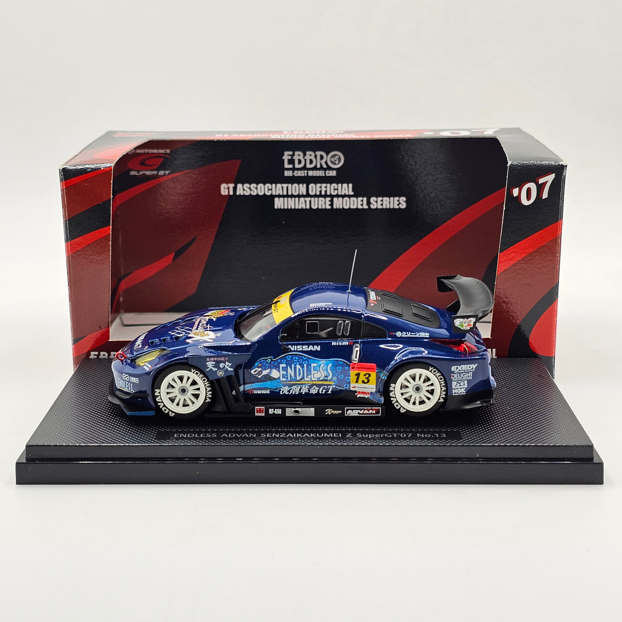 EBBRO Nissan Fairlady Z #13 Endless Sports Super GT GT300 2007 1/43 Scale