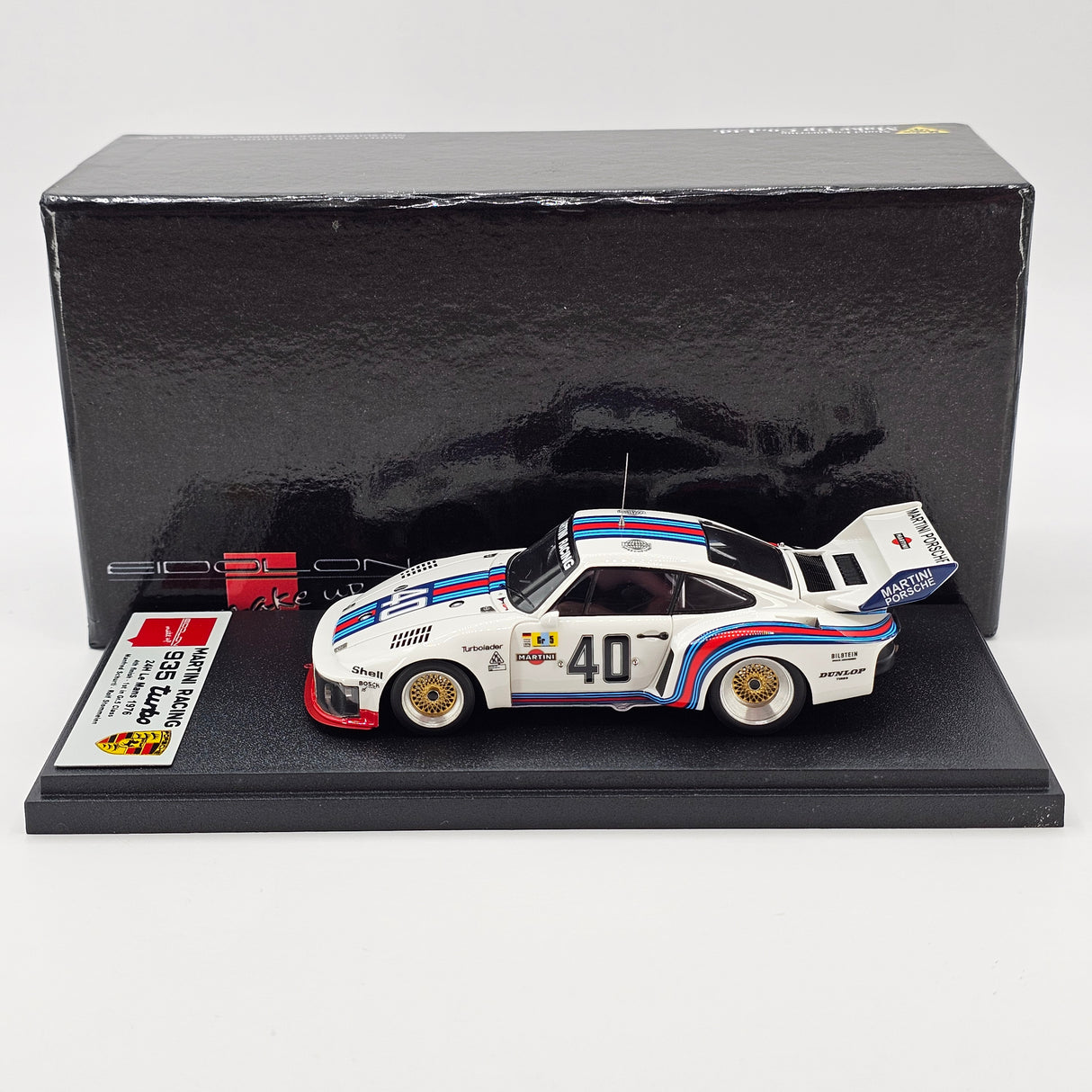 Make Up Eidolon Porsche 935 Turbo #40 Martini Racing Porsche 24Hrs Le Mans 1976 1/43 Scale