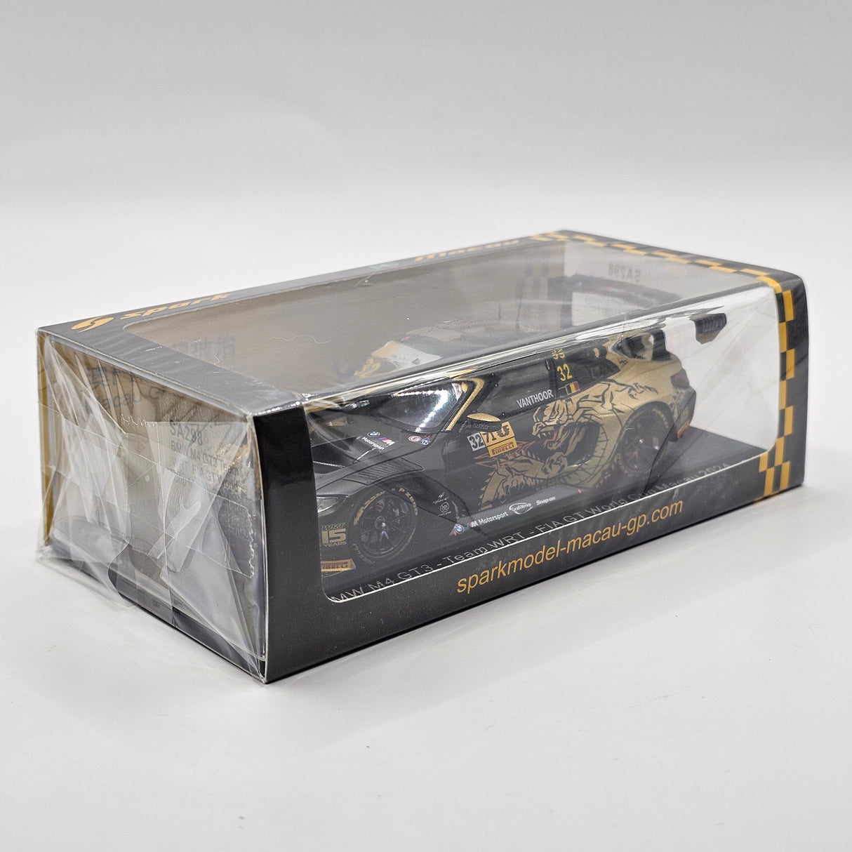 Spark BMW M4 GT3 #32 Team WRT Vanthoor FIA GT Macau 2024 1/43 Scale