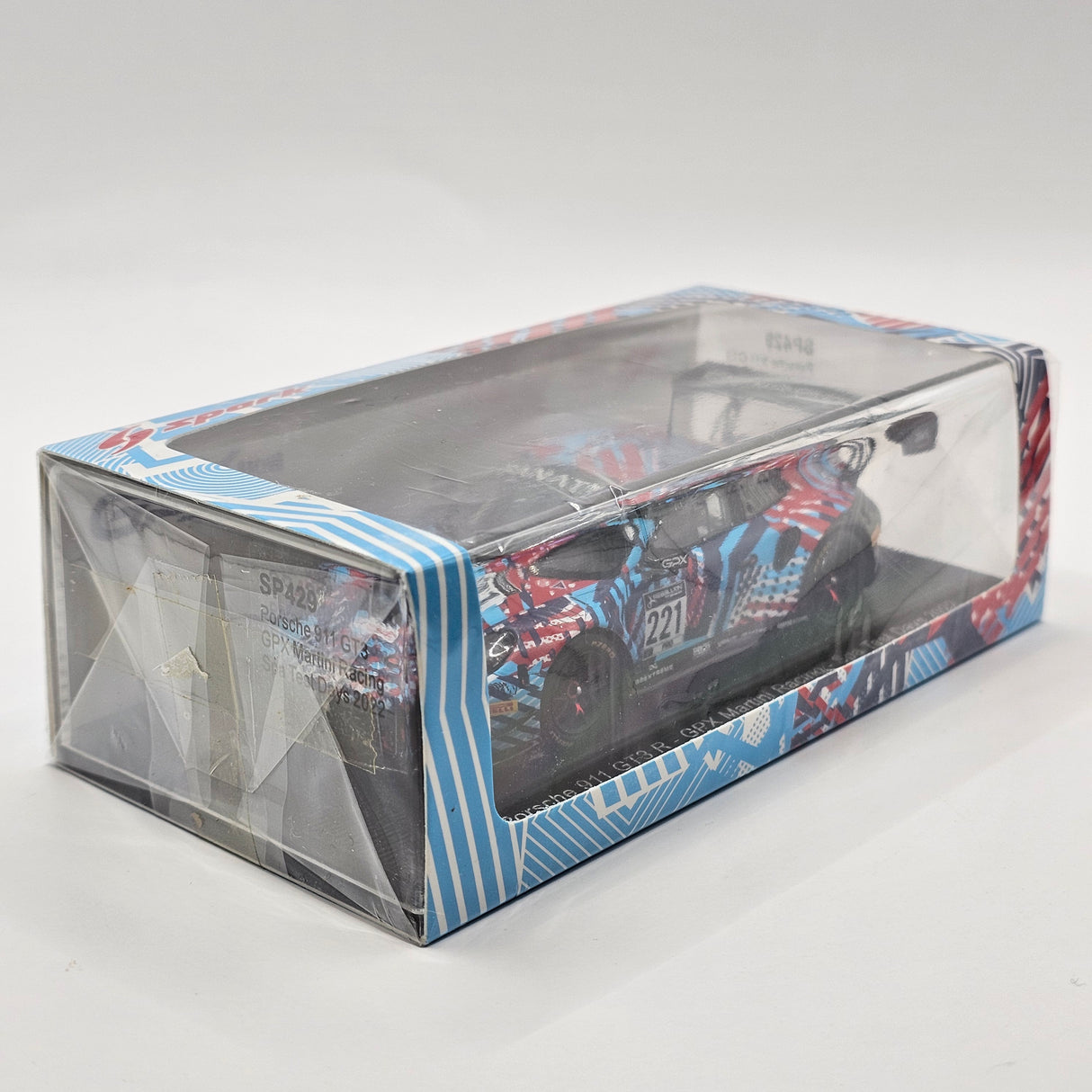 Spark Porsche 911 GT3 R #221 GPX Martini Racing 24Hrs Spa 2022 Test Day 1/43 Scale