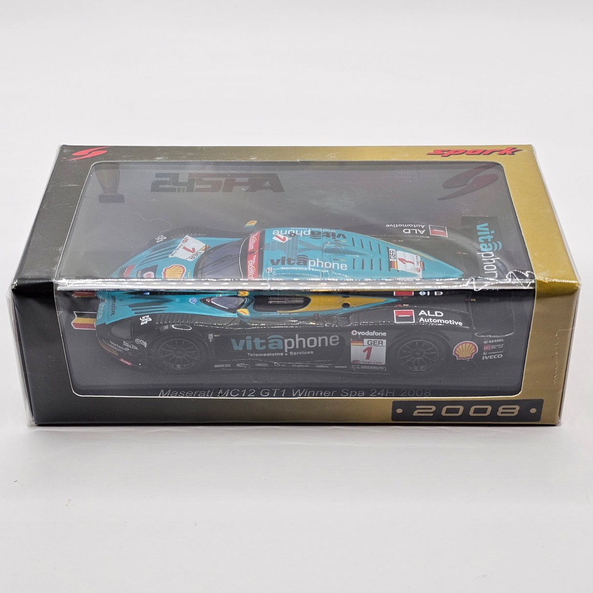 Spark Maserati MC12 GT1 #1 Vitaphone Racing Team 24Hrs Spa 2008 Winner 1/43 Scale