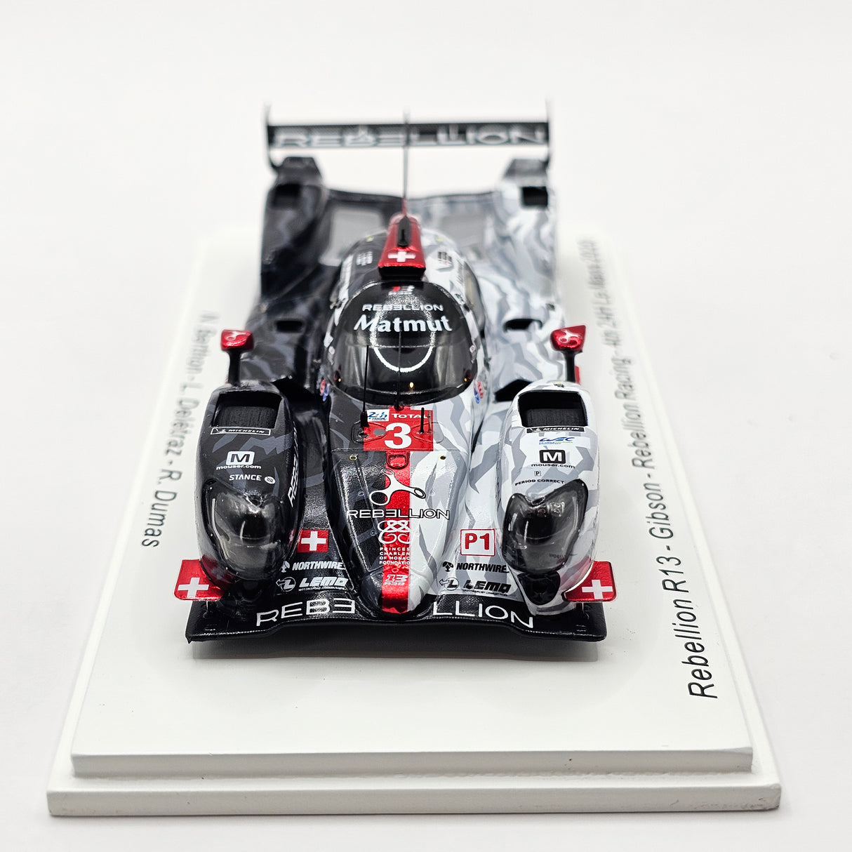 Spark Rebellion R13 #3 Rebellion Racing 24Hrs Le Mans 2020 1/43 Scale S7956