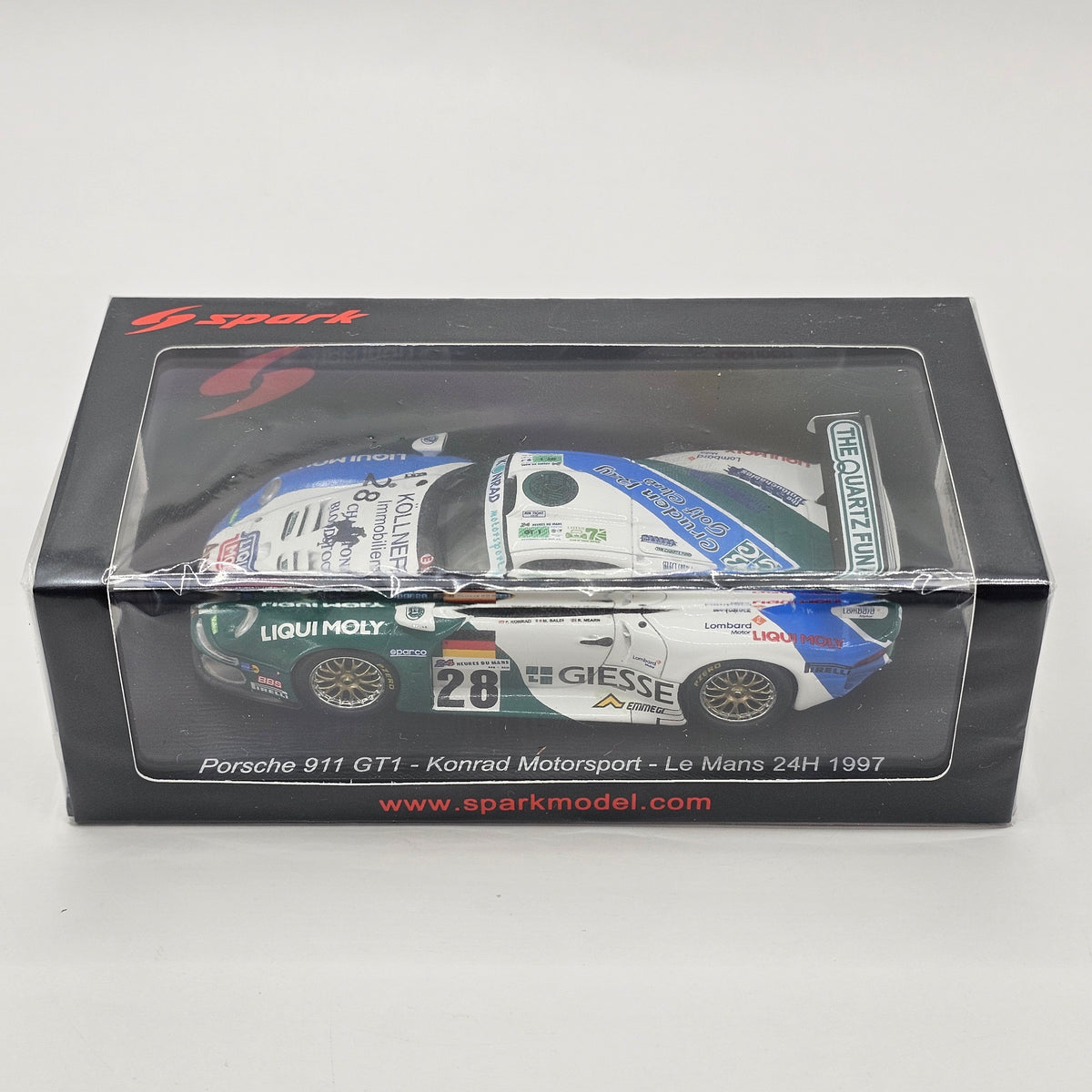 Spark Porsche 911 GT1 #28 Konrad Motorsport 24Hrs Le Mans 1997 1/43 Scale