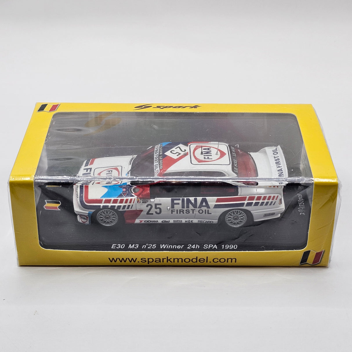 Spark BMW M3 #25 BMW M Team Schnitzer 24Hrs Spa 1990 Winner 1/43 Scale